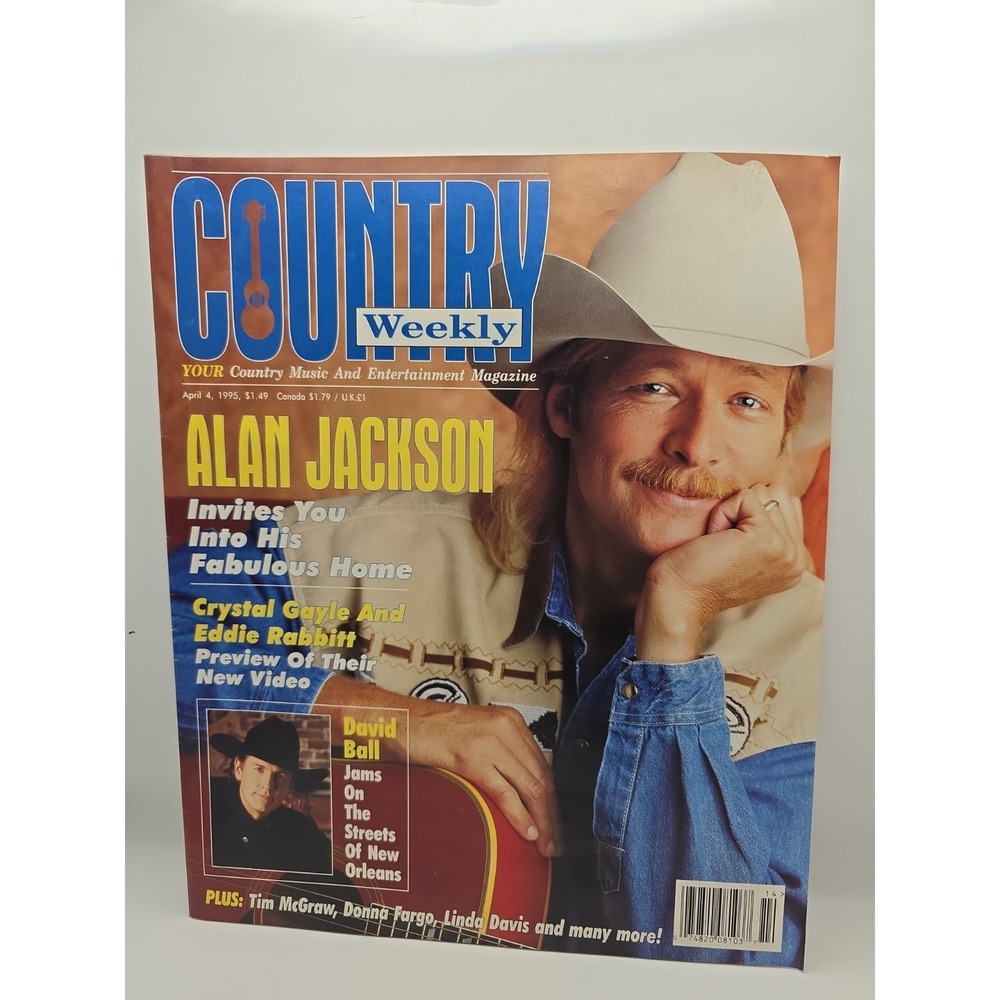Country Weekly Magazine April 4 1995 Alan Jackson David Ball Crystal Gayle